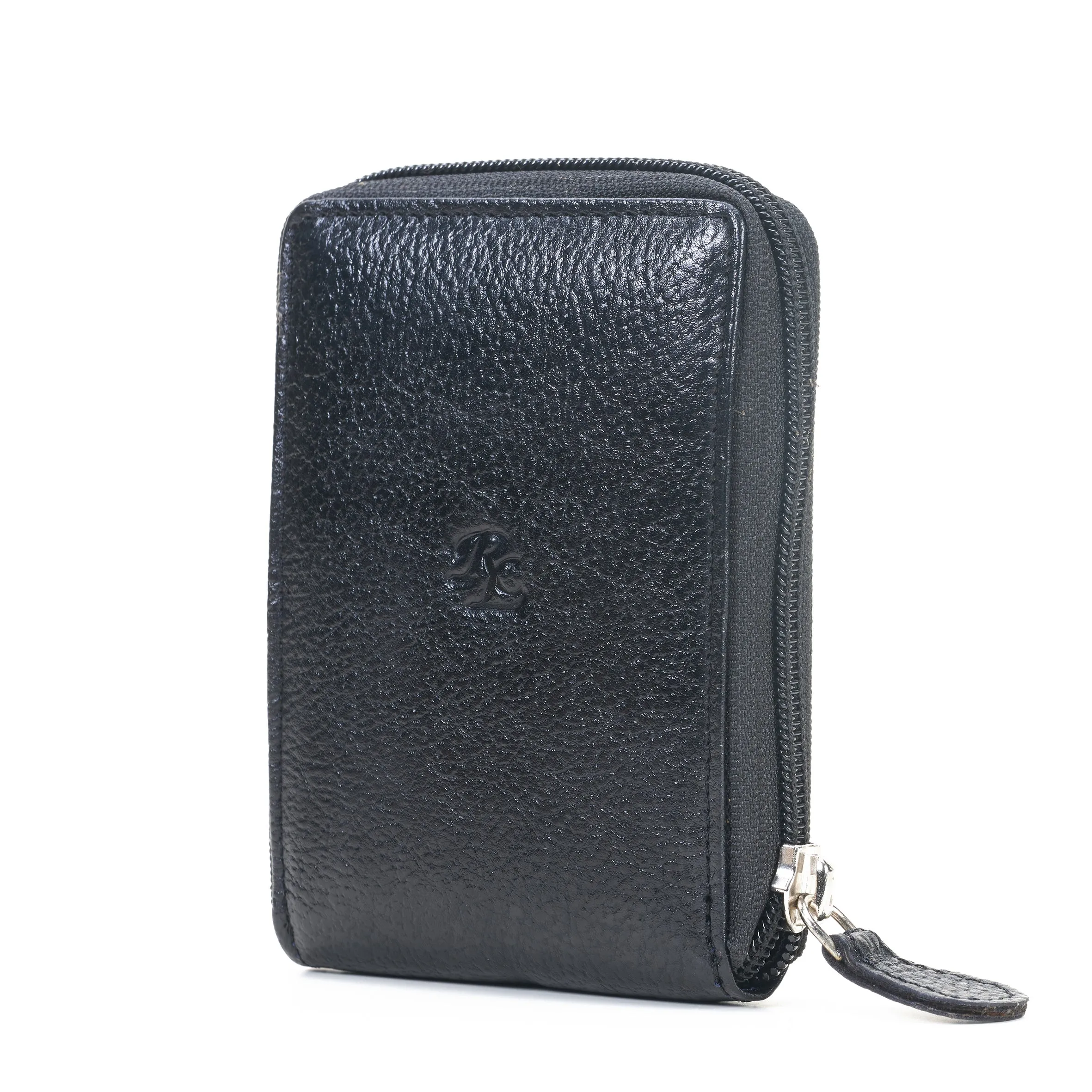 RL Zipper Leather Card Holder