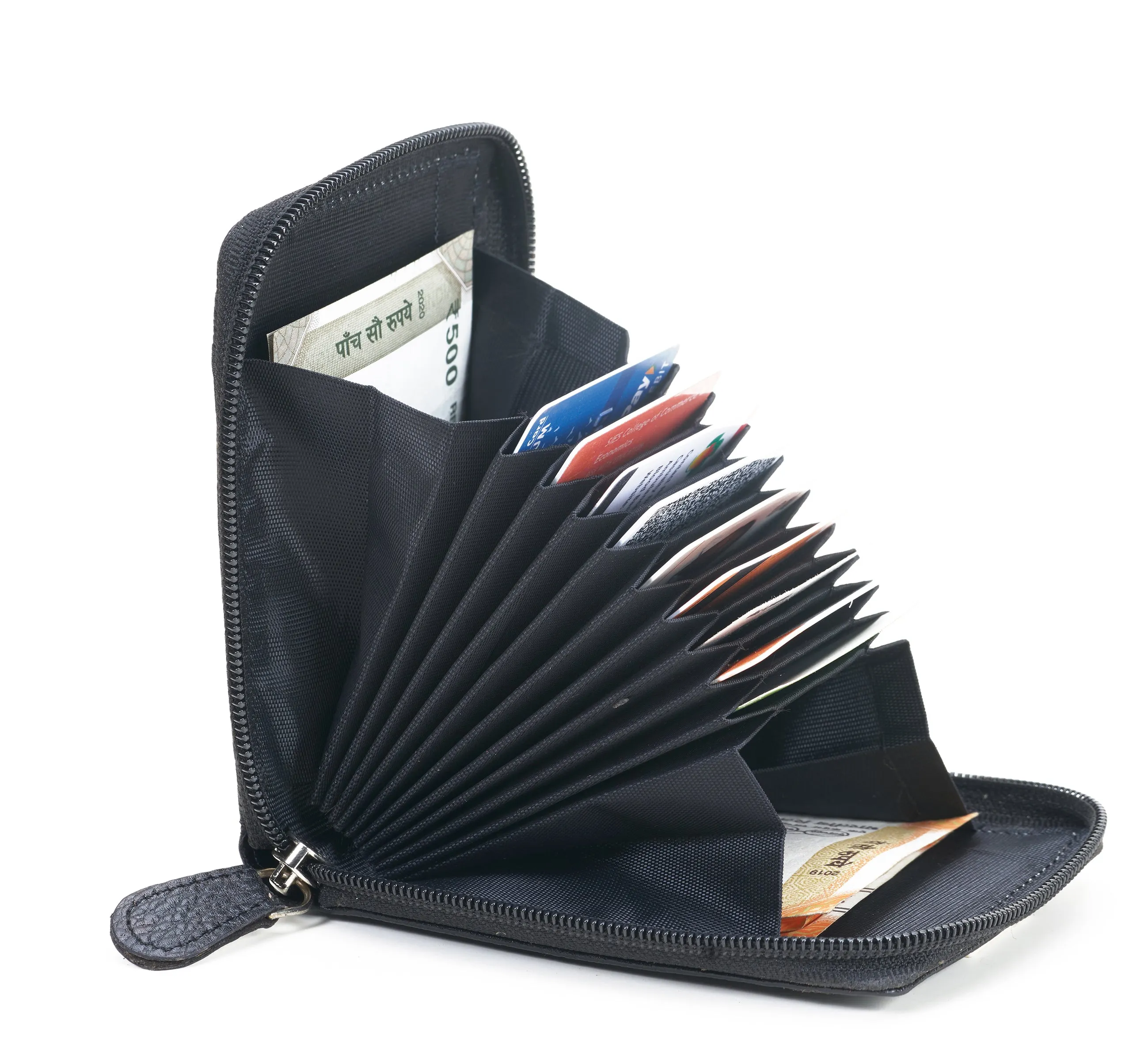 RL Zipper Leather Card Holder