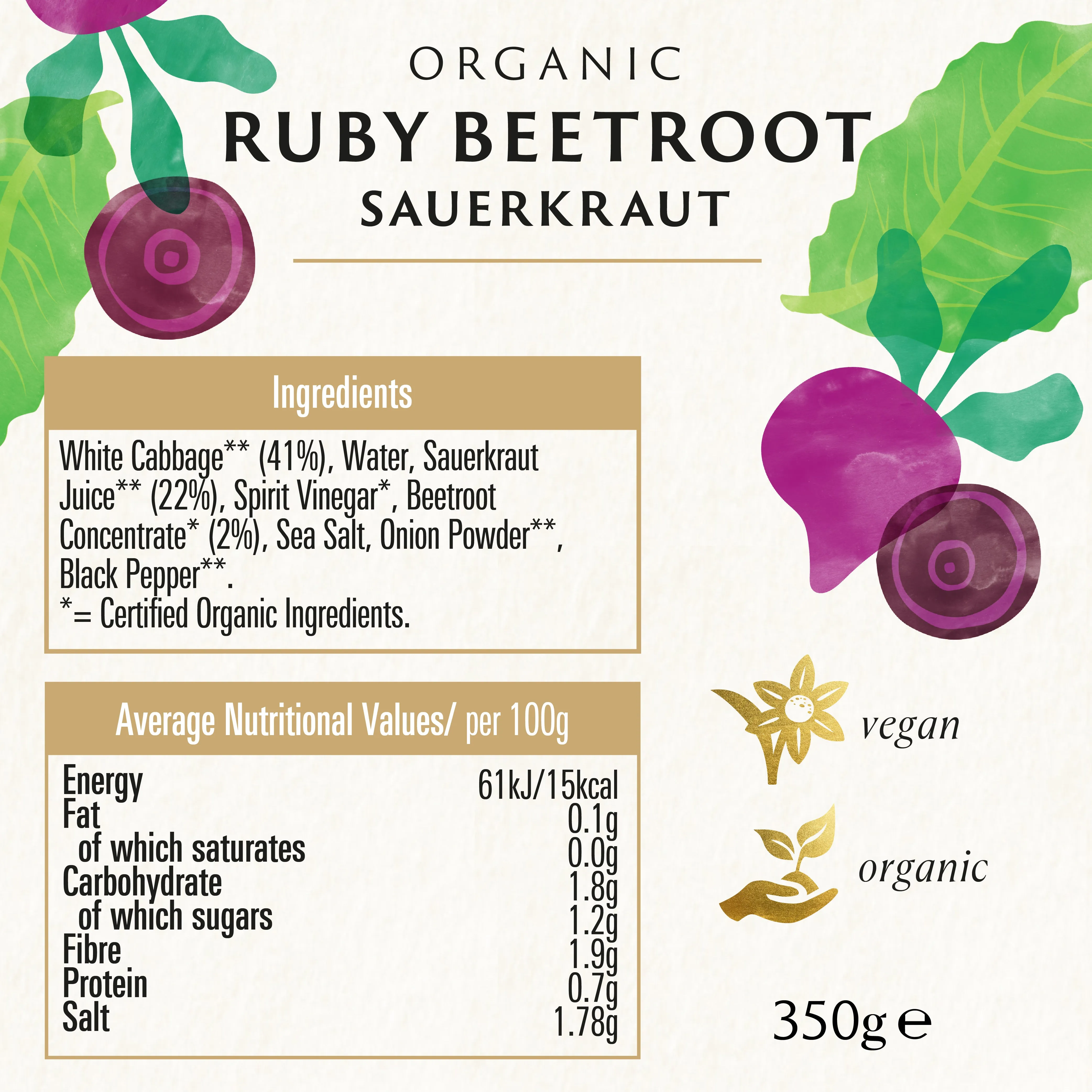 RUBY BEETROOT SAUERKRAUT