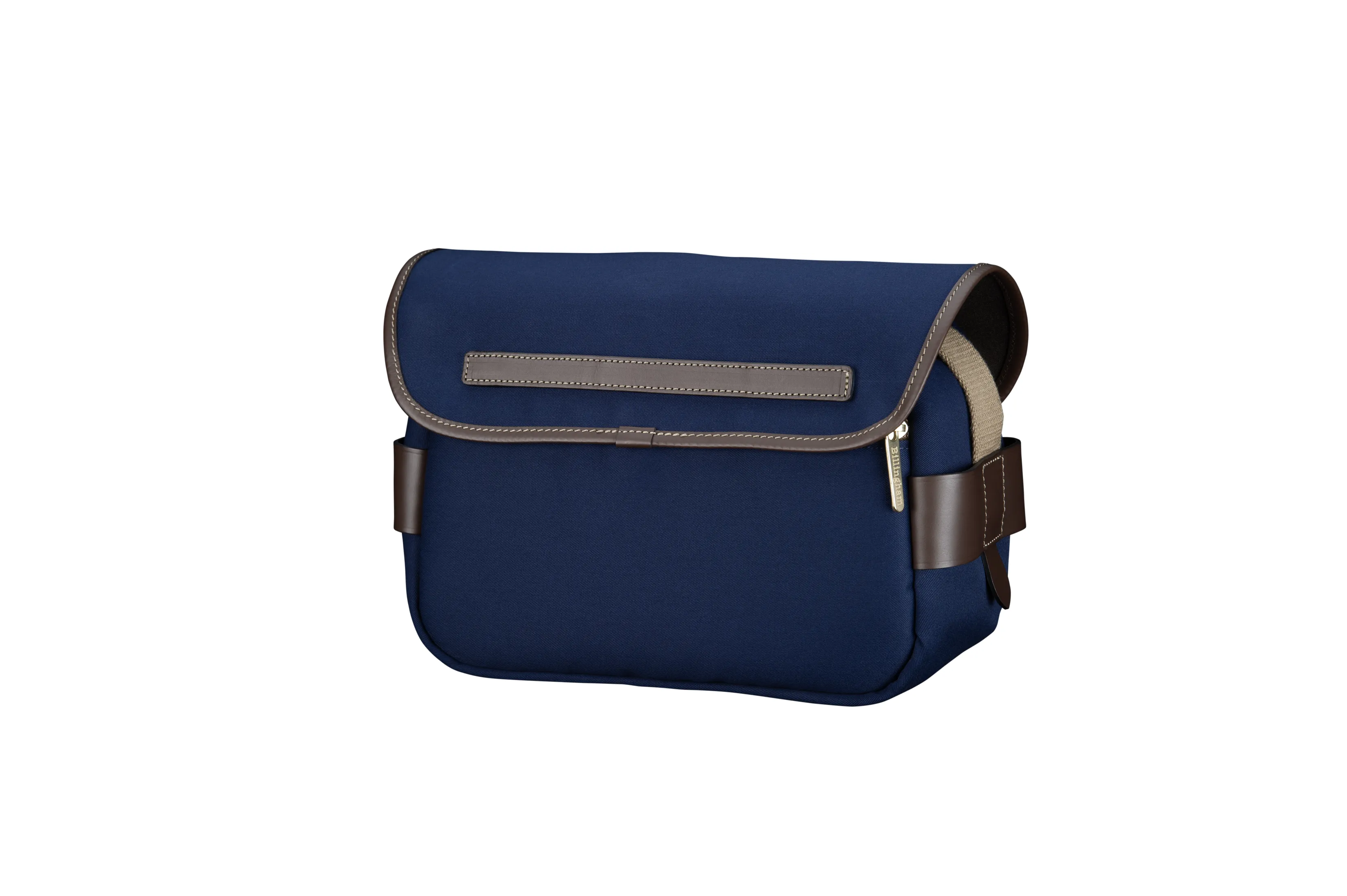 S3 Camera Bag - Navy Canvas / Chocolate Leather