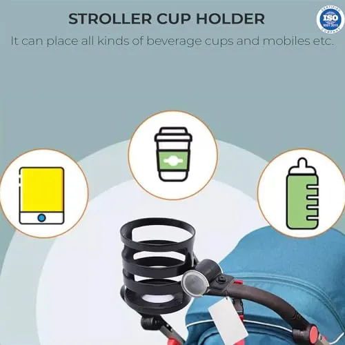 Safe-O-Kid- Universal Stroller Cup Holder- Pink (Pack of 1)