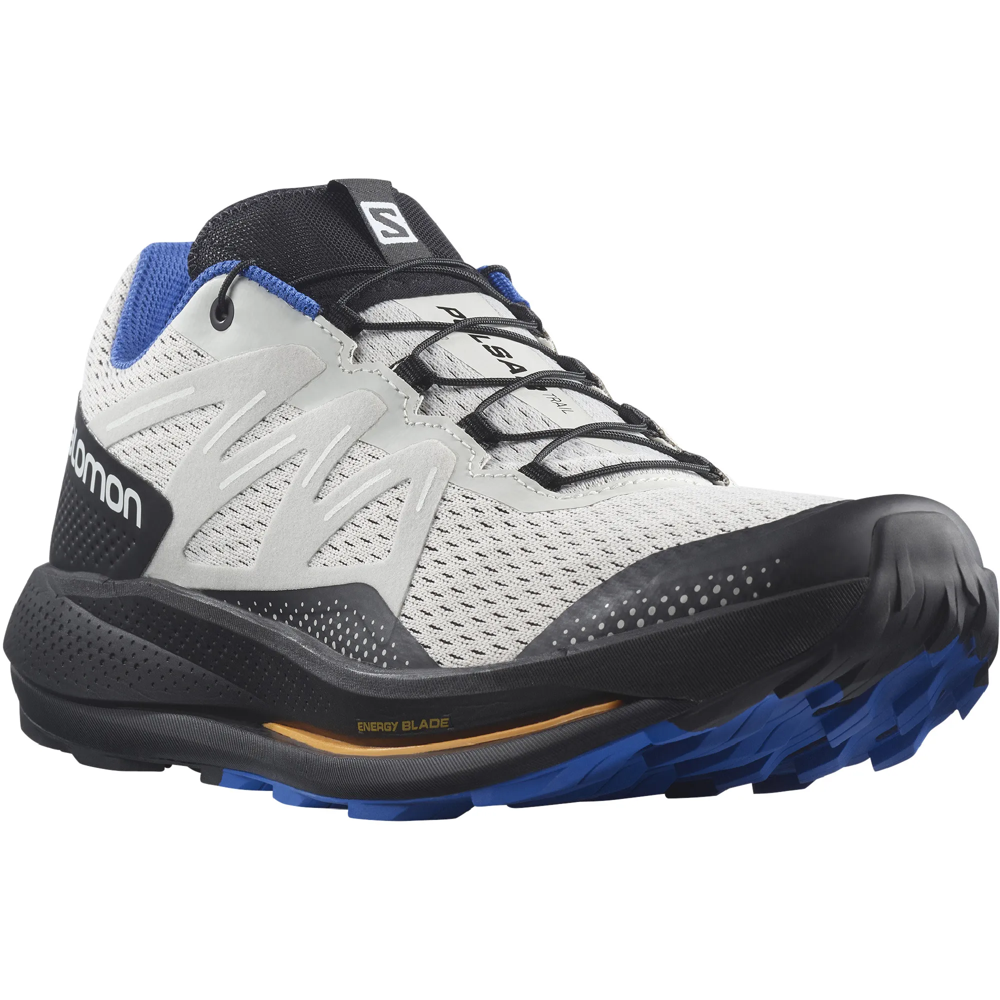 Salomon Men&#x27;s Pulsar Trail Lunar Rock/Black/Dazzling Blue | Buy Salomon Men&#x27;s Pulsar Trail Lunar Rock/Black/Dazzling Blue here | Outnorth