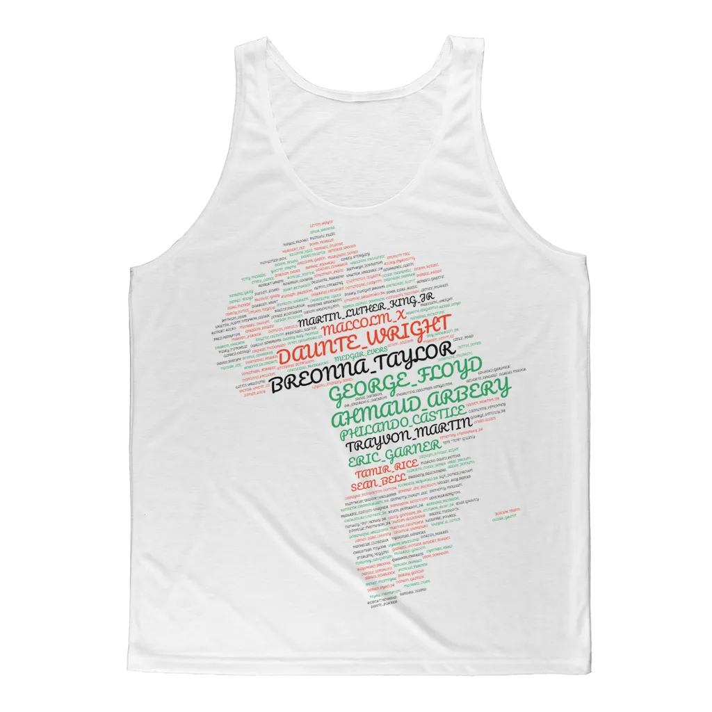 Say Their Names! Classic Sublimation Adult Tank Top