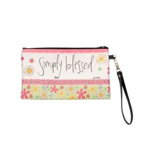 SIMPLY BLESSED ZIPPERED BAG