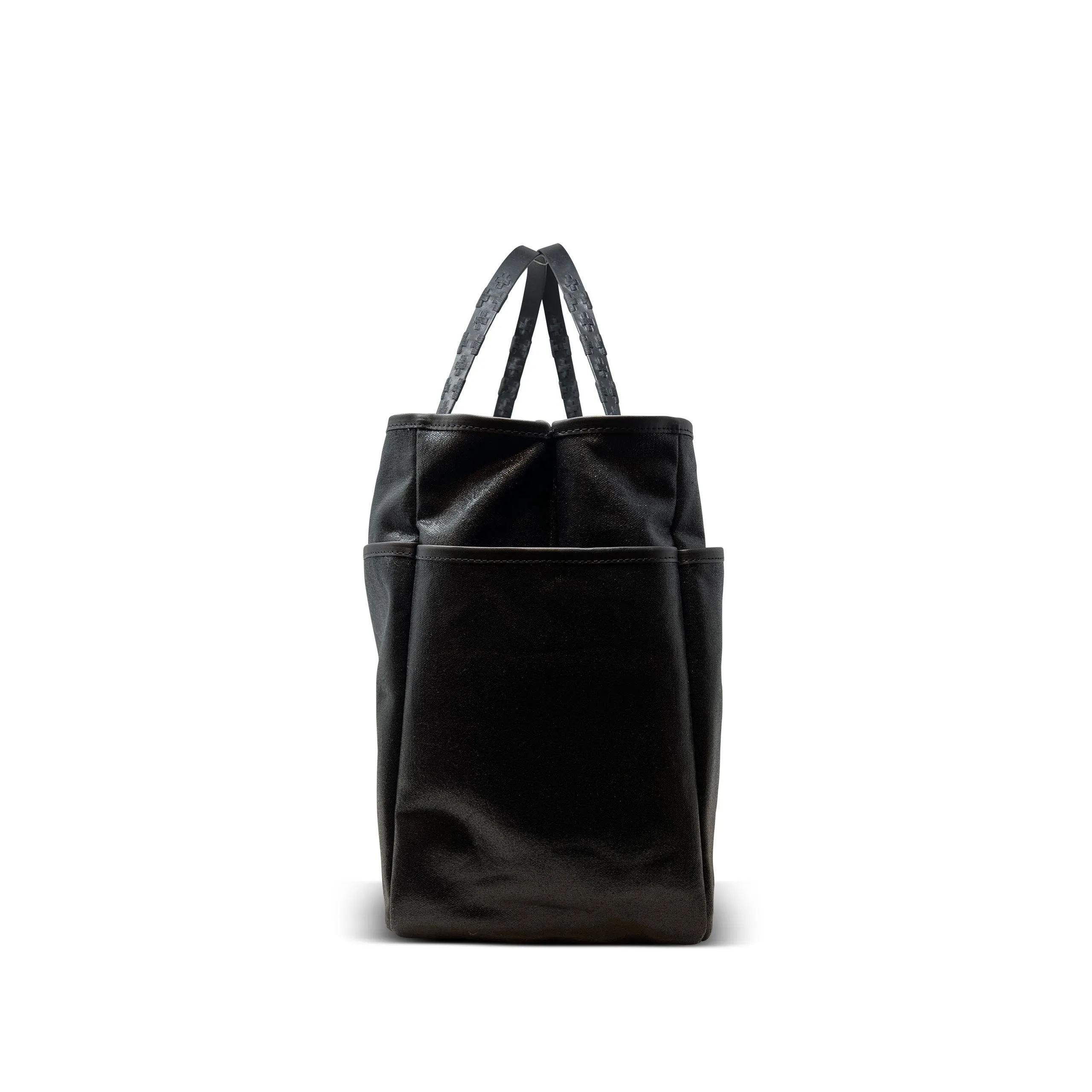 Slick Black Canvas Tote