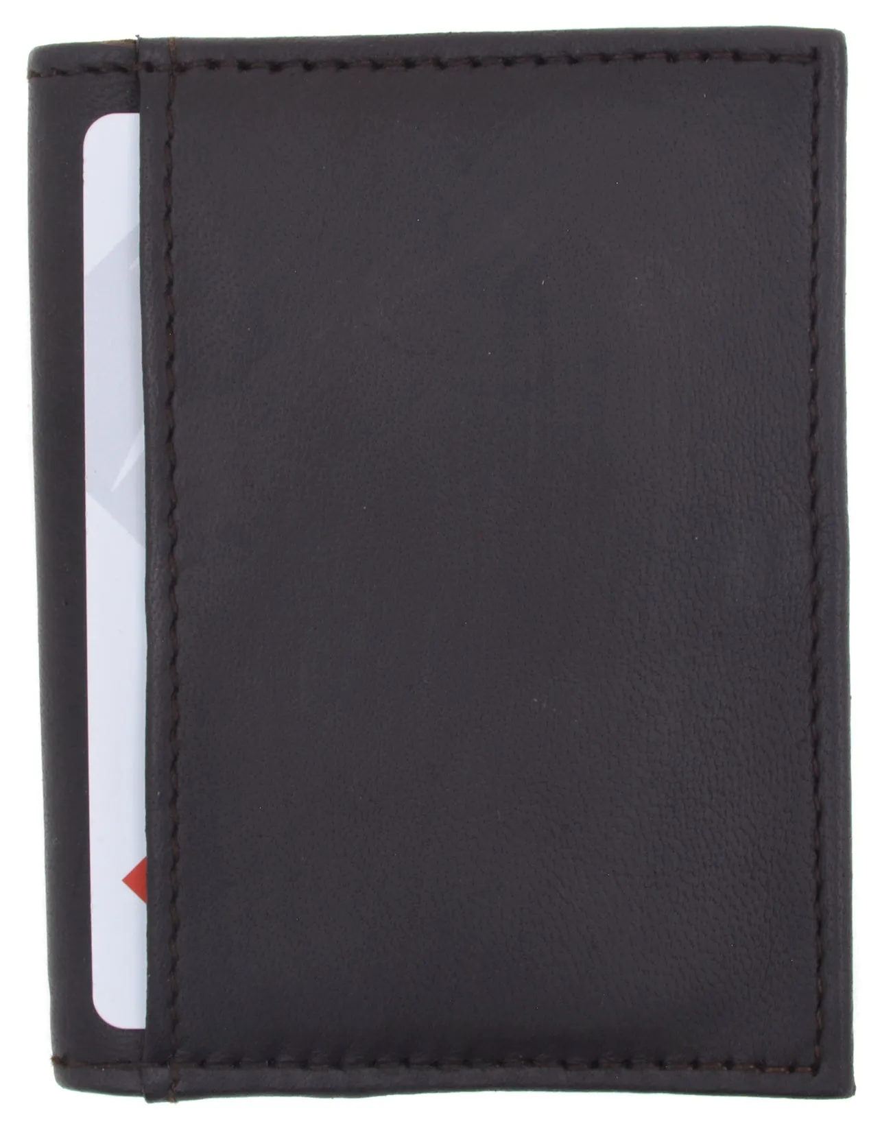 Slim Leather Lamb Card ID Mini Wallet Holder Bifold 78