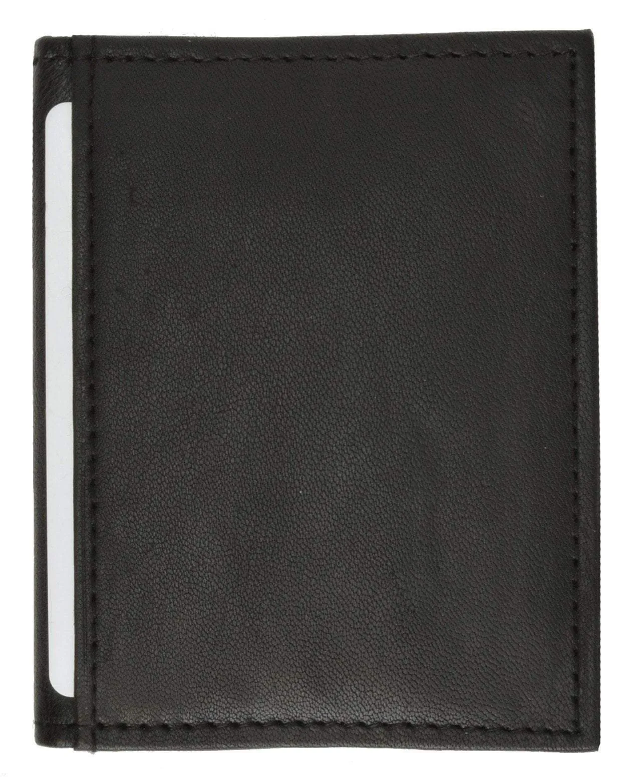 Slim Leather Lamb Card ID Mini Wallet Holder Bifold 78