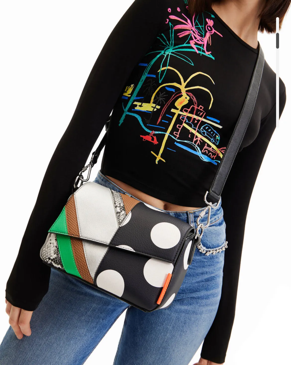 Small patchwork bag women Desigual