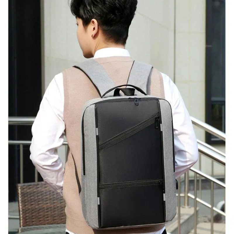 Students Schoolbag Men Waterproof Backpacks Business Computer Laptop Bag 15.6 Inch Ultra-light Weight Anti Theft Travel Backpack