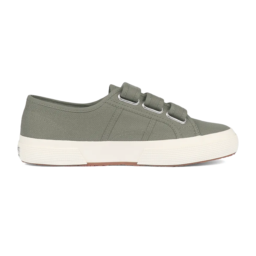 Superga Strap Green Safari Full Avorio