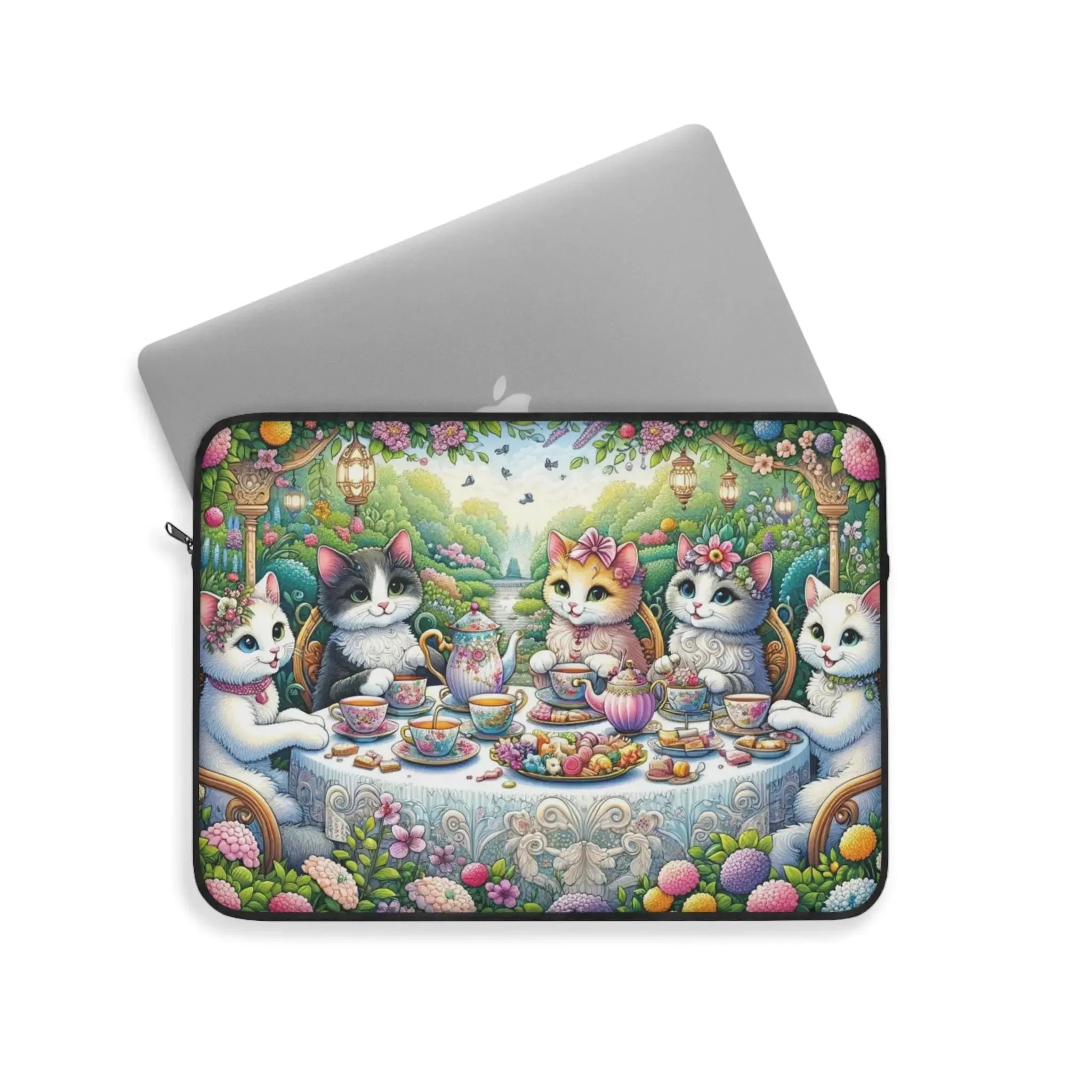 Tea Time - Cat Lover - Laptop Sleeve