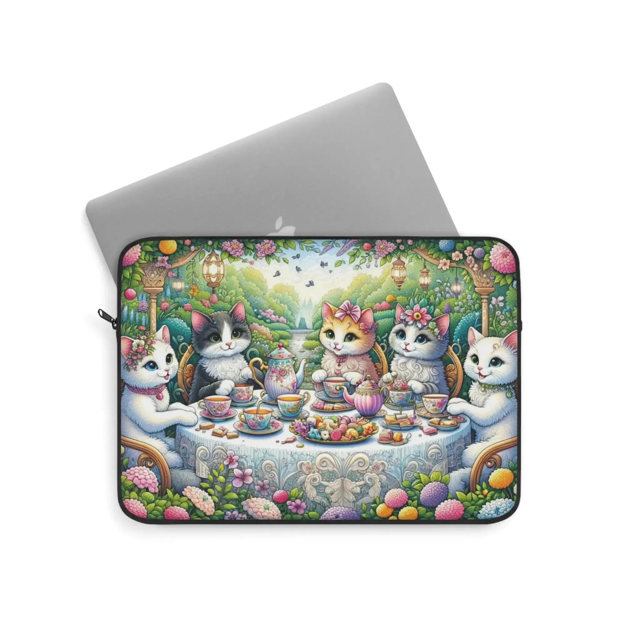 Tea Time - Cat Lover - Laptop Sleeve