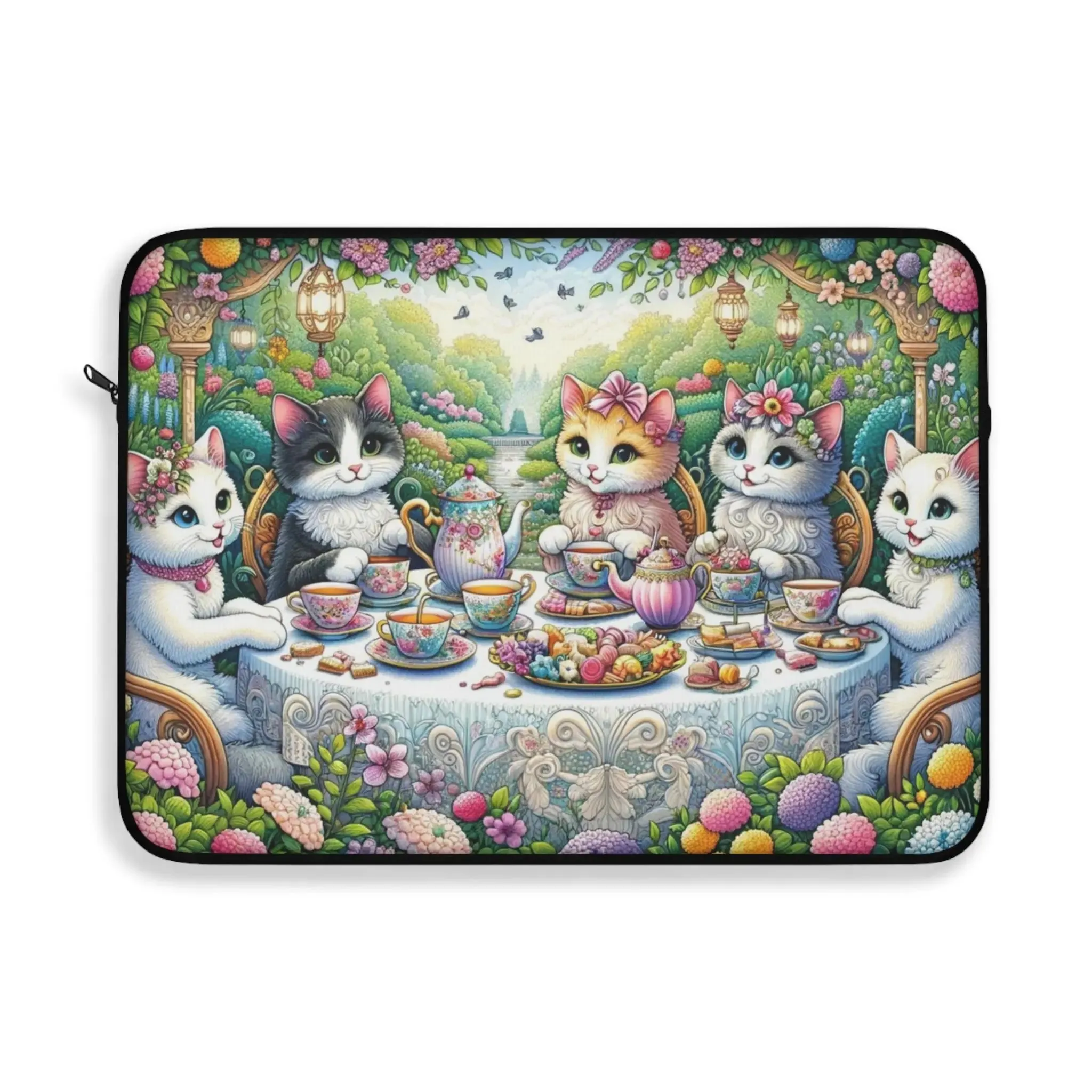 Tea Time - Cat Lover - Laptop Sleeve