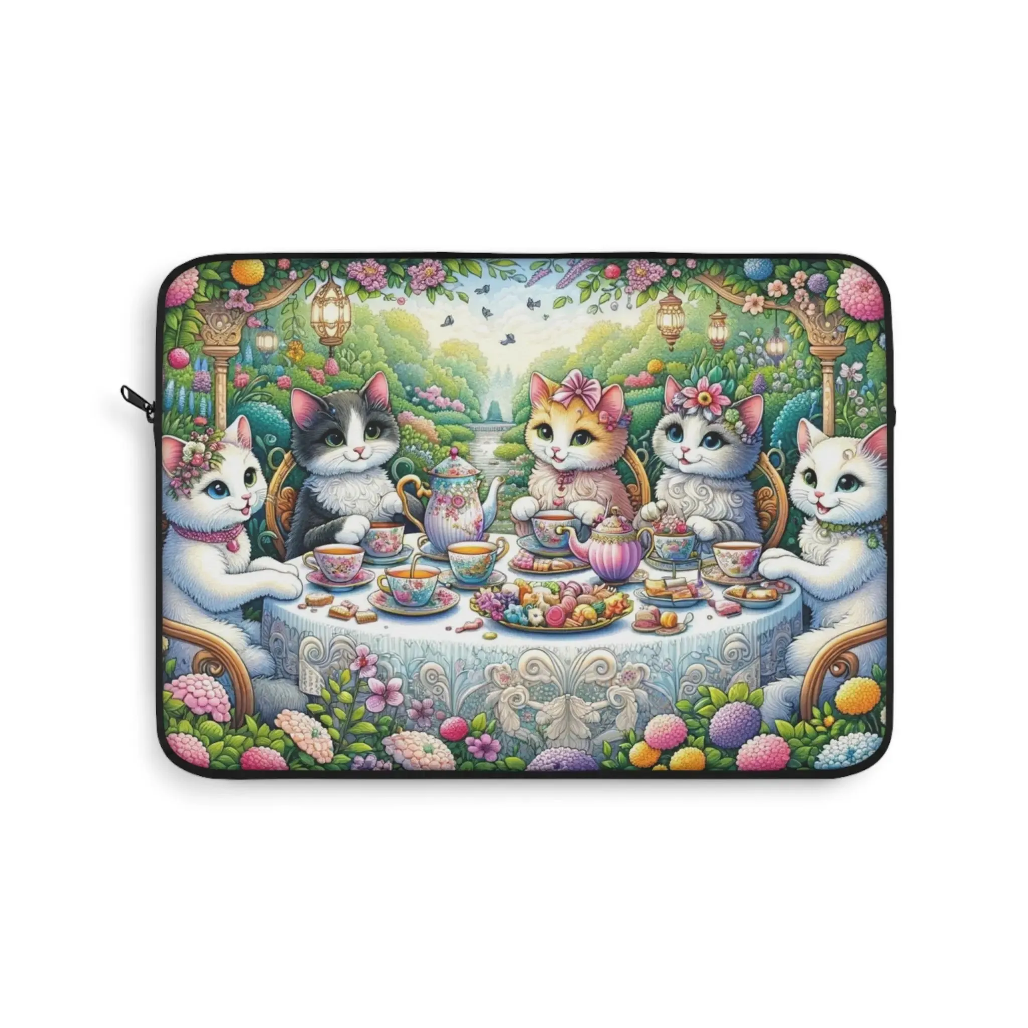 Tea Time - Cat Lover - Laptop Sleeve