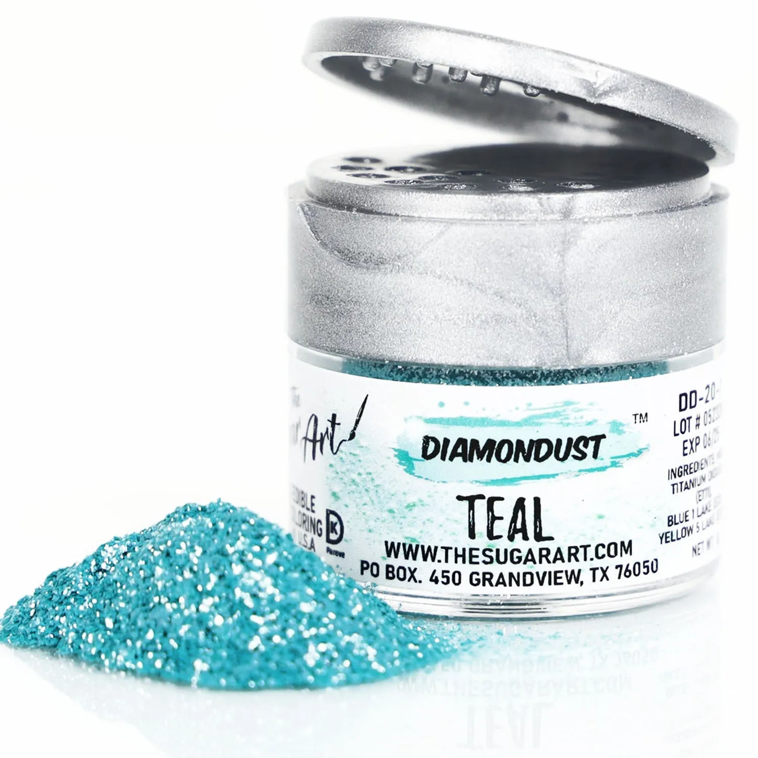 Teal The Sugar Art Diamondust