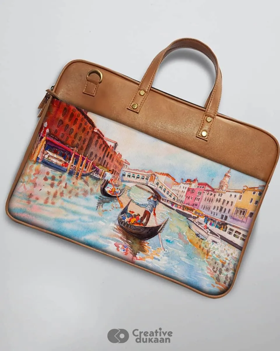 The Venice View - The Vegan Leather Laptop Bag