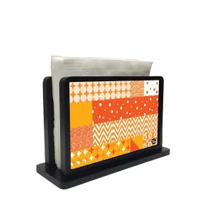 Tissue Holder Paper Napkin Stand - Pattern Orange