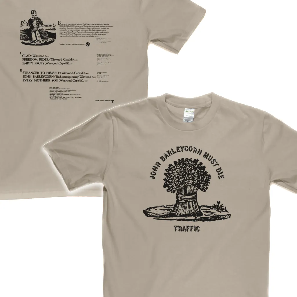 Traffic John Barleycorn Must Die Front and Back T-Shirt