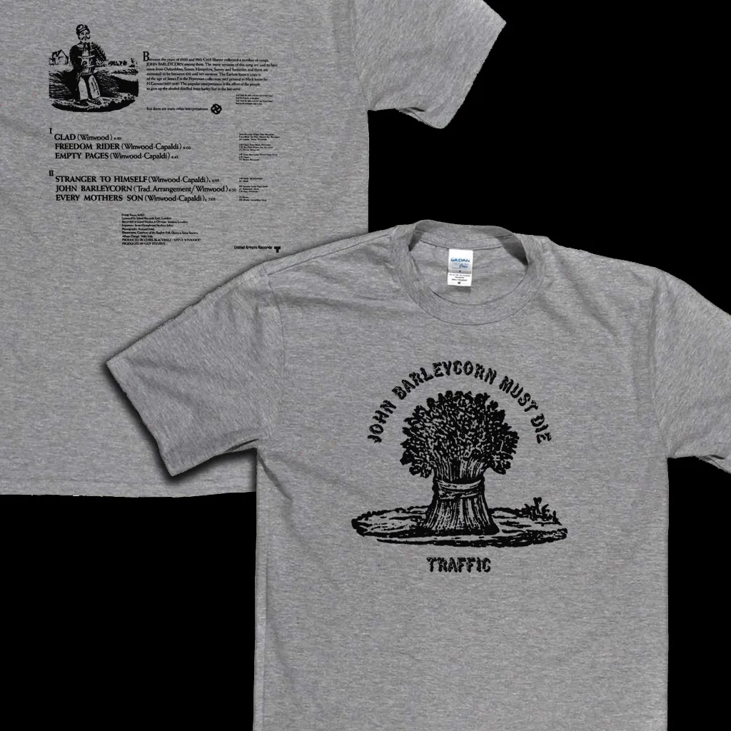 Traffic John Barleycorn Must Die Front and Back T-Shirt