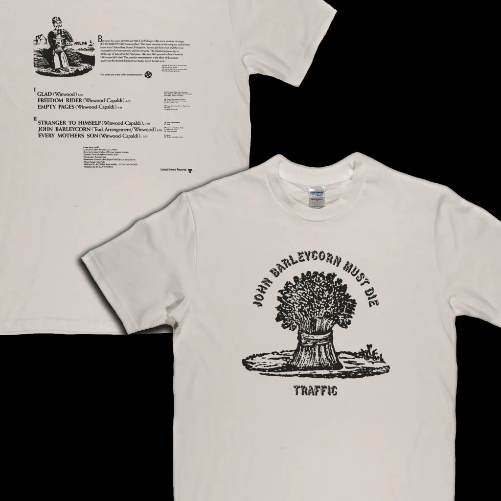 Traffic John Barleycorn Must Die Front and Back T-Shirt