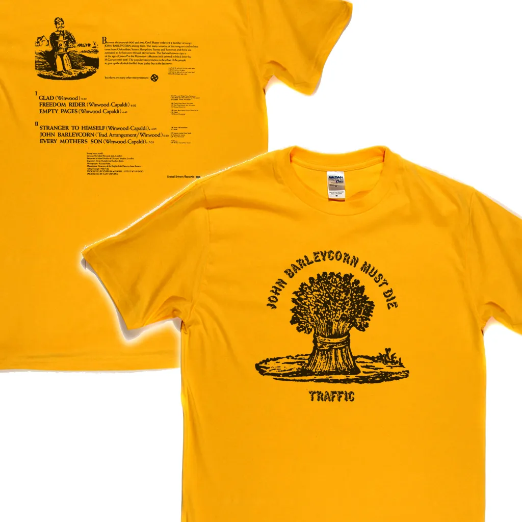 Traffic John Barleycorn Must Die Front and Back T-Shirt