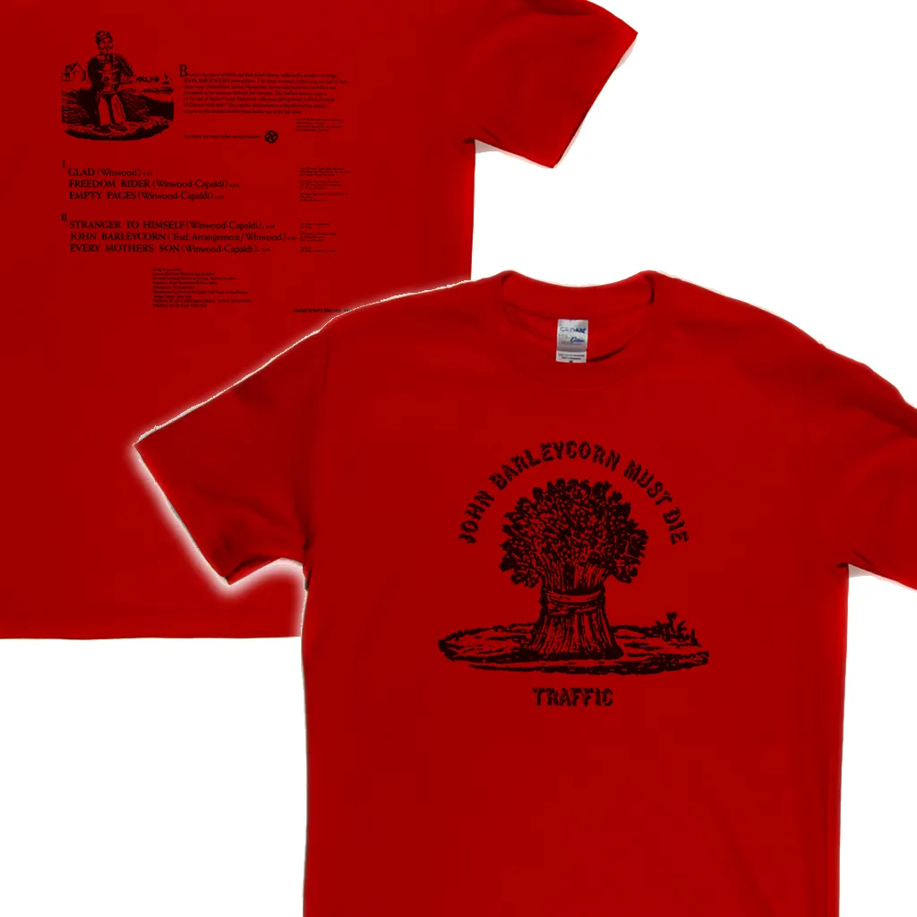 Traffic John Barleycorn Must Die Front and Back T-Shirt