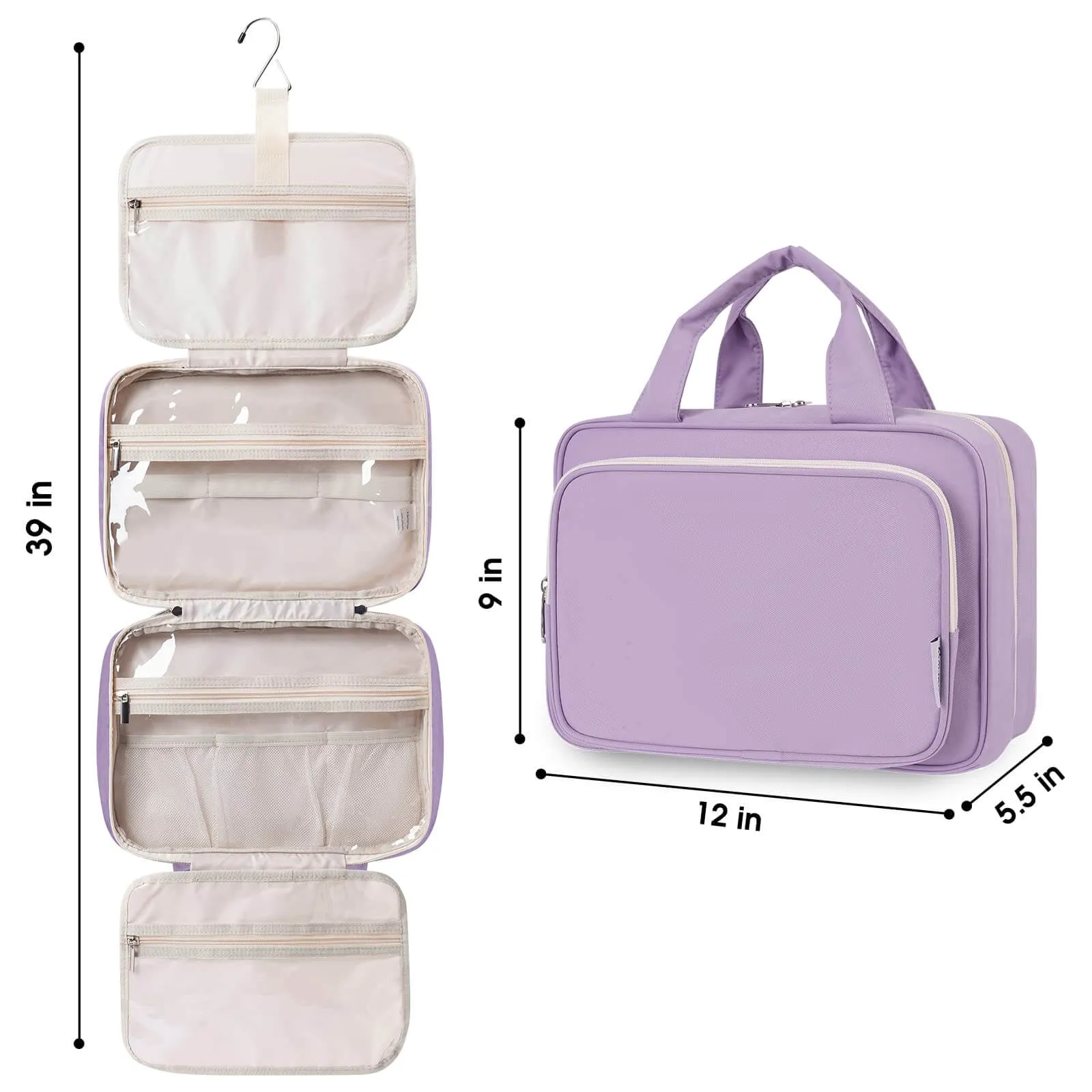 Travel Hanging Toiletry Bag Large/Medium Size