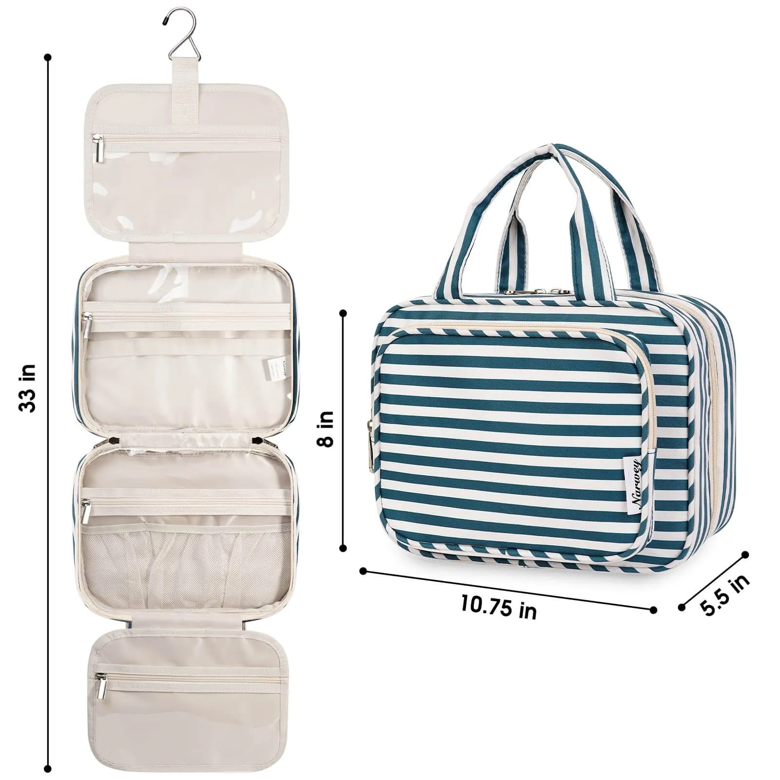 Travel Hanging Toiletry Bag Large/Medium Size