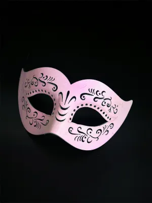 Vegan Leather Mask - Pink