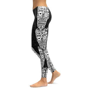 Vegan Skull Leggings