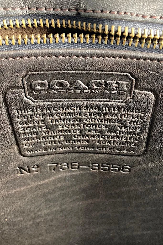 Vintage Coach Portfolio Clutch Bag