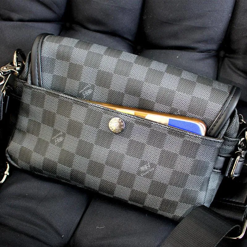 Vvsha  Christmas Gift Small Checkered Messenger Bag