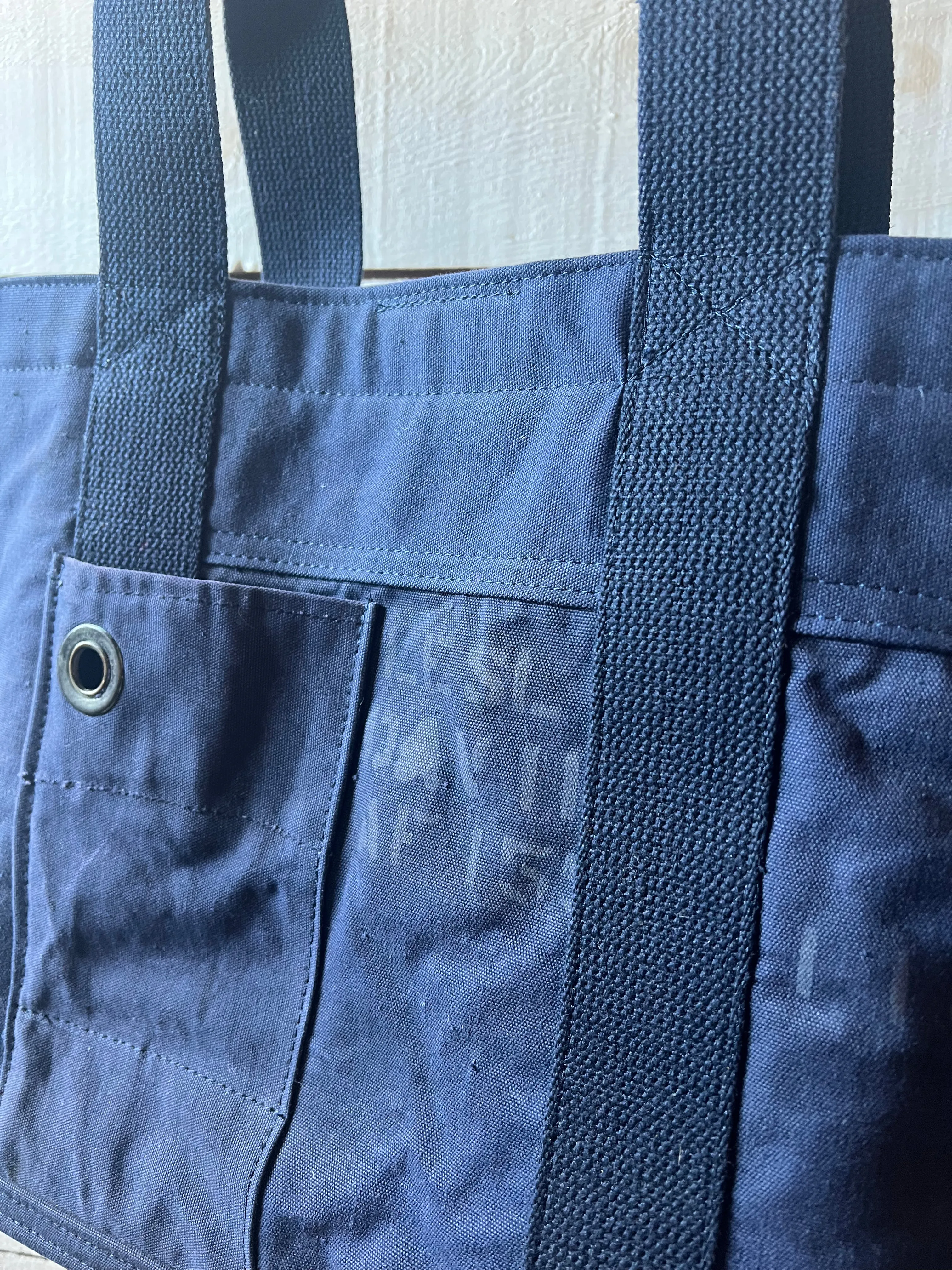 Walker & Wells REMADE Canvas Tote- Navy