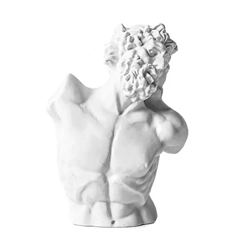 WaNana 3.15''Resin Sketch Figurines-Mini Plaster Statue Venus de Milo Replica Aphrodite Greek Goddess Bust Statue Home Decor Souvenirs-Great for Artists Zeus