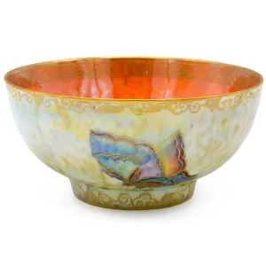 Wedgwood, "Fairyland" Lustre footed bowl, by Daisy Makeig Jones. 1915-1929. Butterflies.