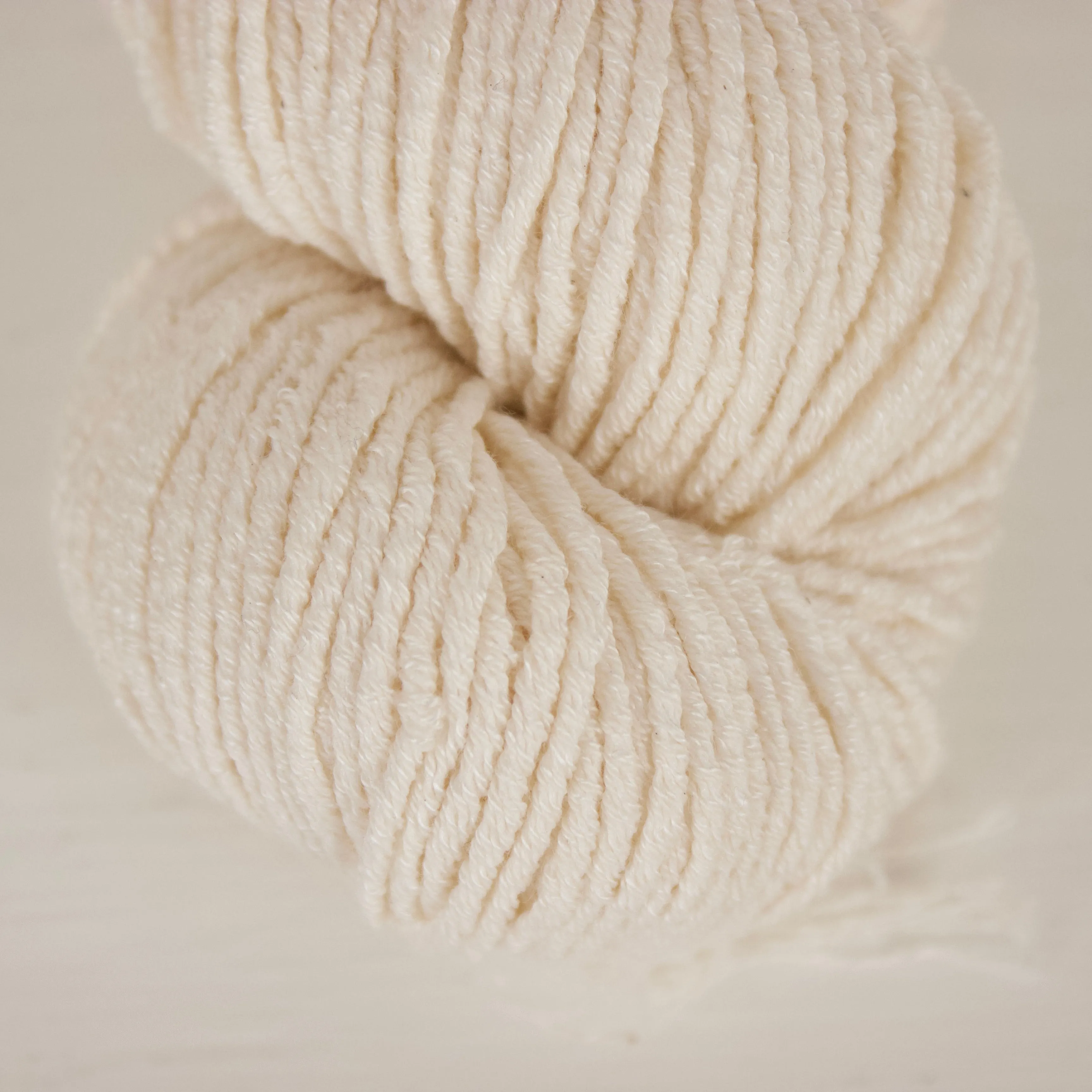 Wholesale Hyades - Vegan Stretchy Worsted Yarn Base for Dyers, undyed ecru, tencel, organic cotton, elastic