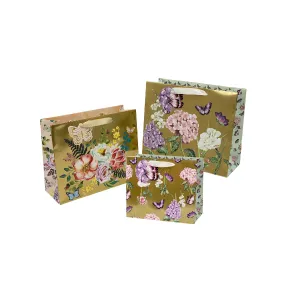 X-Large Floral Splendour Shoppers Gift Bag - 31cm x 42cm x 12cm